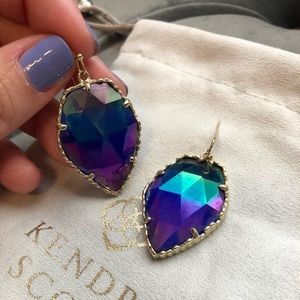 Kendra Scott Corley Earring Black Iridescent